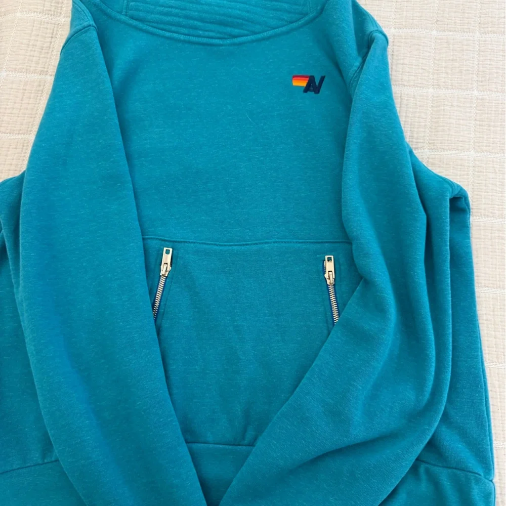 Aviator Nation Teal Sweatshirt - size small - Picture 3 of 5